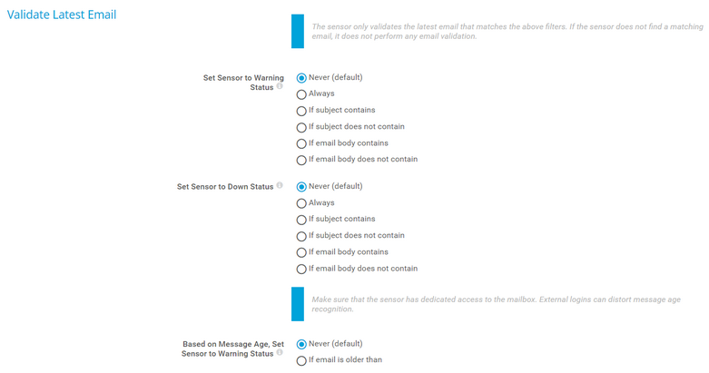 Validate Latest Email